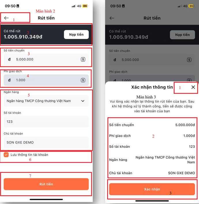 Hướng Dẫn Nạp Tiền Và Rút Tiền Trong Ví Gxe